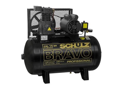 Compressor de Pistão Schulz Bravo - CSL BR 15/100